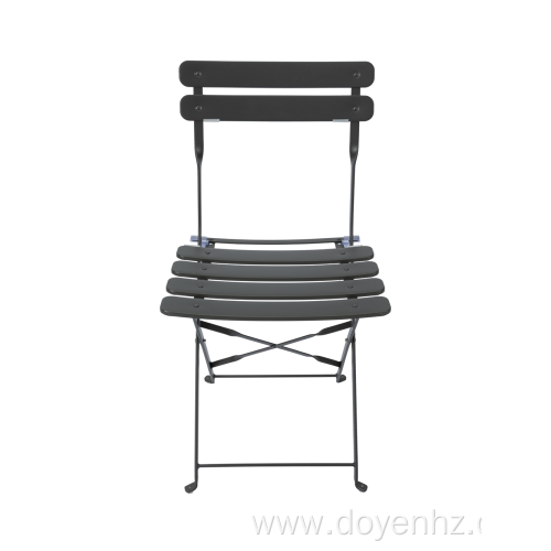 Outdoor Metal Folding Stretched Slat Chair(4Seat & 2Back)